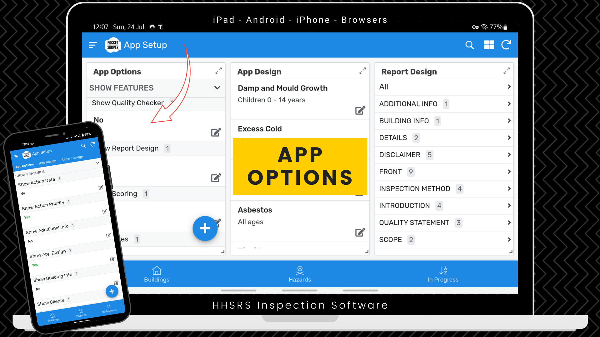 Changing Template Options