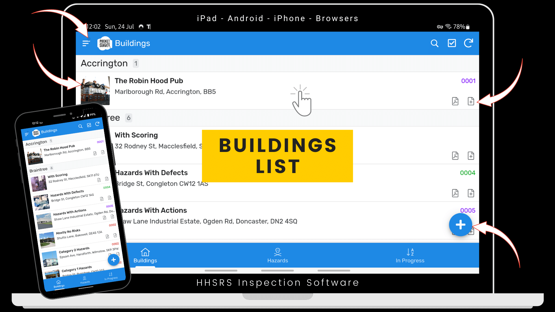 HHSRS Buildings List