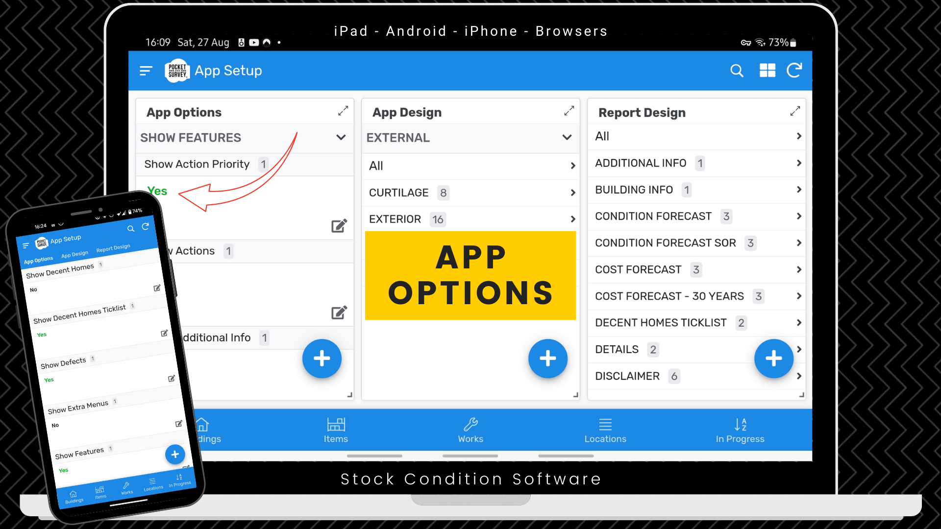 Changing Template Options